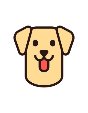 köpek simgesi vektör illüstrasyonu