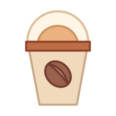 kahve fincanı simgesi vektör illüstrasyon grafik tasarımı