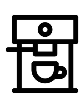 kahve makinesi vektör simgesi