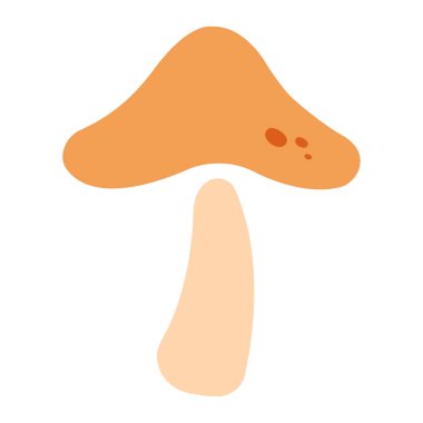 Mantar simgesinin vektör illüstrasyonu 