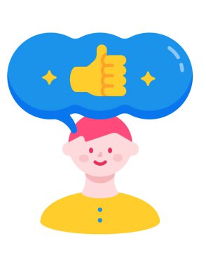 Başparmağı havada bir adamın çizgi film karakteri. 