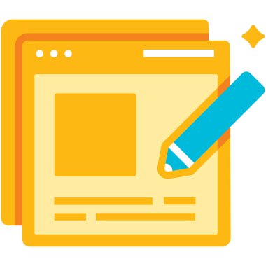 belge web simgesi. Vektör illüstrasyonu 