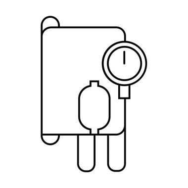 Tansiyon düz ikon vektör çizimi