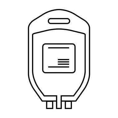 Kan yassı ikon vektör illüstrasyonu