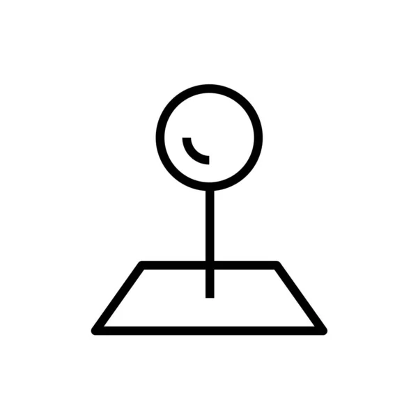 Illustration Vectorielle Icône Pushpin — Image vectorielle