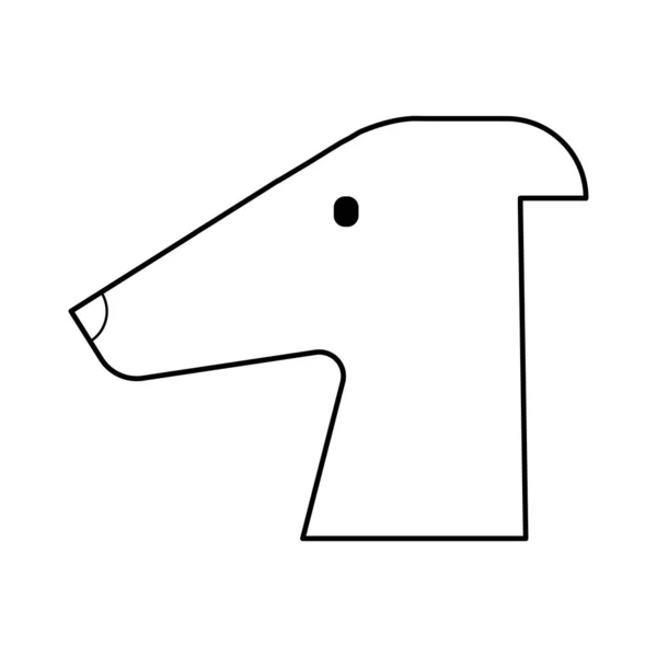 狗平面图标矢量插图 — 图库矢量图片