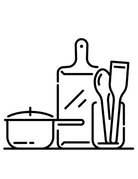 Utensilios Cocina Herramientas Ilustración Vectorial — Vector de stock