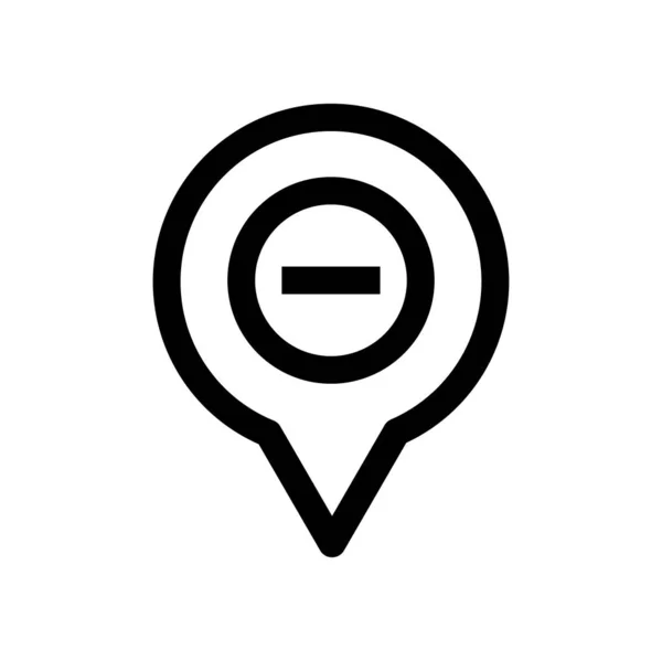 Geo Location Sign Web Icon Ilustración Vectorial — Vector de stock