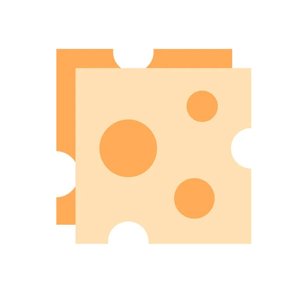 Cheese Icon Vector Illustration — Stock Vector