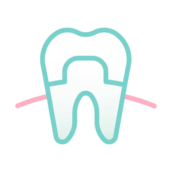 Tooth Icon Dental Care Symbol Vector Illustration — Stock Vector