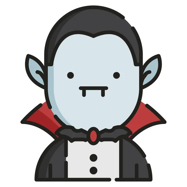 Ilustração Vetor Ícone Vampiro — Vetor de Stock