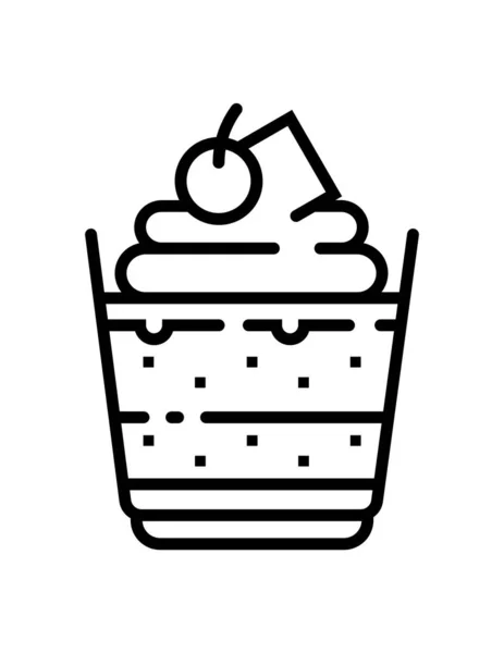 Illustration Vectorielle Dessert Sucré — Image vectorielle