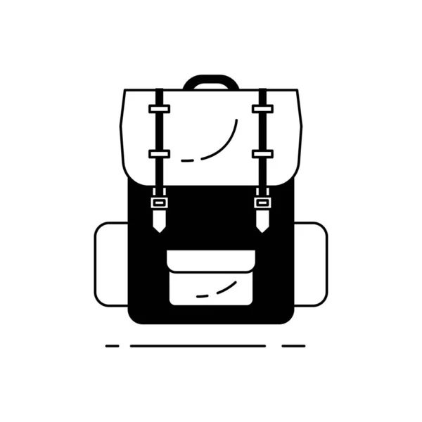 Icono Mochila Ilustración Vectorial — Vector de stock