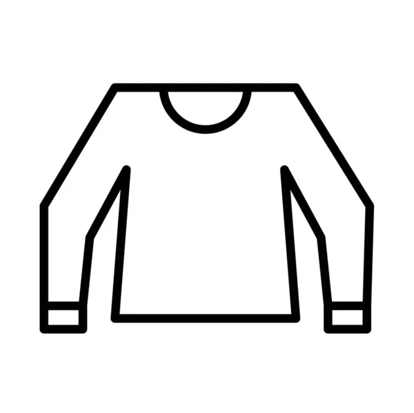 Kleding Lijn Vector Pictogram — Stockvector