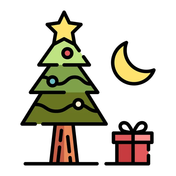 Weihnachtsbaum Symbol Vektorillustration — Stockvektor