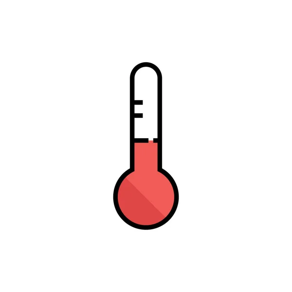 Thermometer Icoon Vectorillustratie — Stockvector