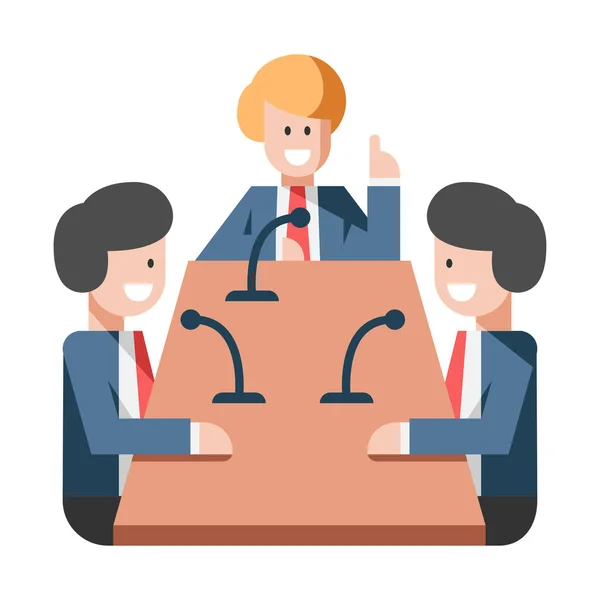 Business Team Vector Illustration — Stock Vector