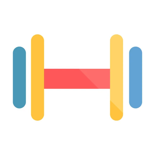 Fitness Gym Colored Vector Icon — Stock Vector