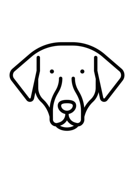 Perro Icono Vector Ilustración — Vector de stock