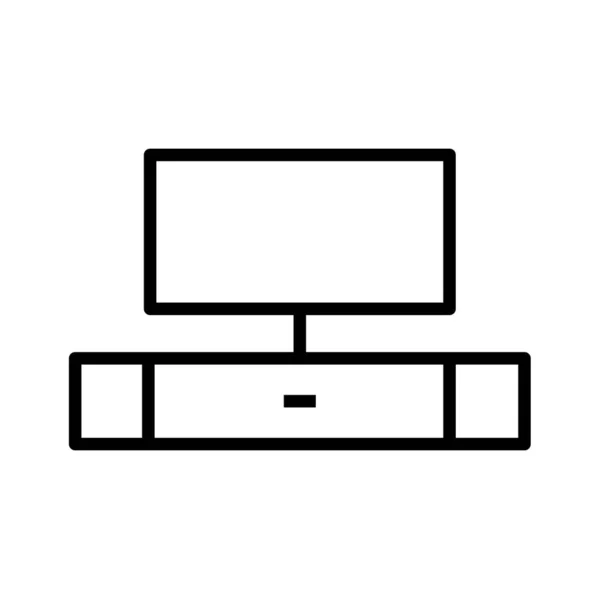 Ícone Computador Ilustração Vetorial — Vetor de Stock