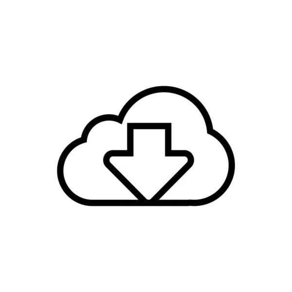 Cloud Technology Icon Vector Illustration — Stock Vector