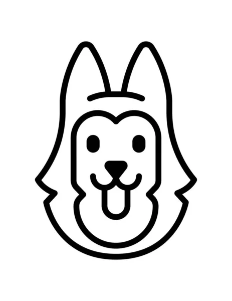 Vektor Illustration Von Niedlichen Hund Symbol — Stockvektor