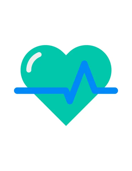 Heart Icon Cartoon Style White Background — Stock Vector
