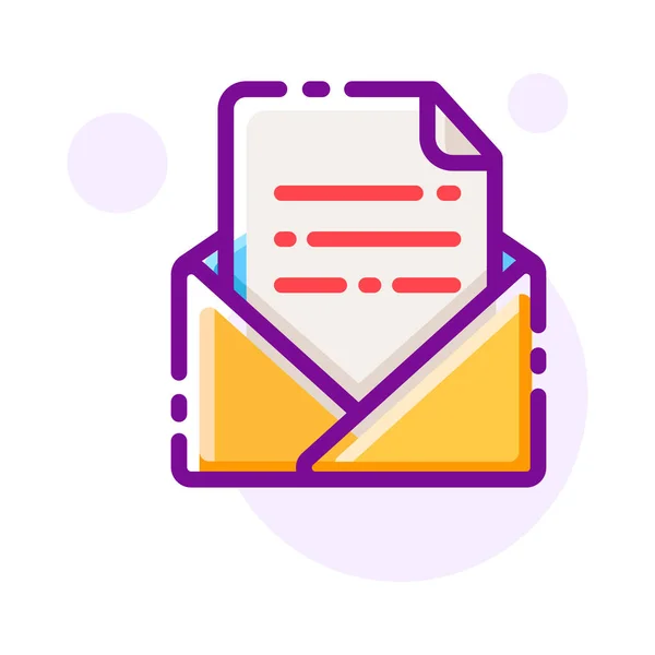 Sobre Correo Icono Vector Ilustración — Vector de stock