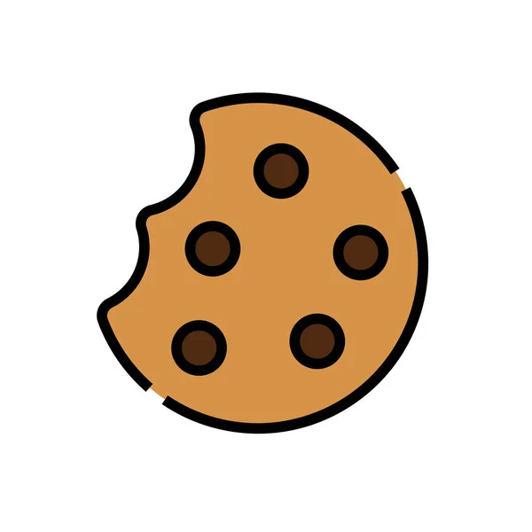Cookie Icoon Vector Illustratie — Stockvector