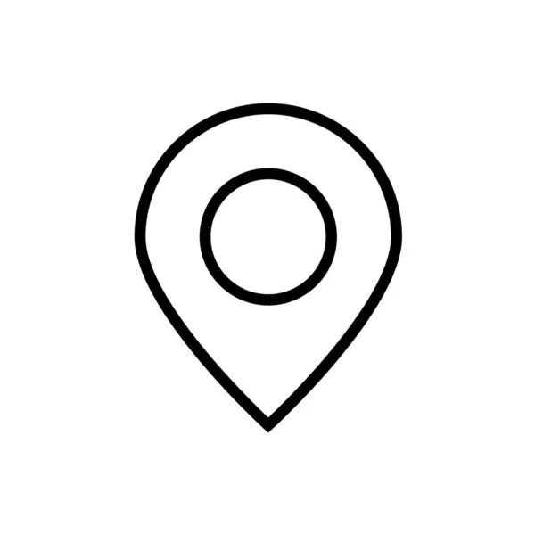 Geo Location Sign Web Icon Vektorová Ilustrace — Stockový vektor