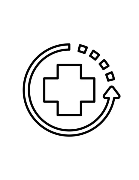 Vektorová Ilustrace Lékařského Kříže — Stockový vektor