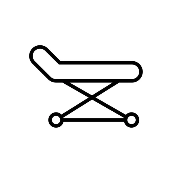 Bett Web Symbol Vektorillustration — Stockvektor