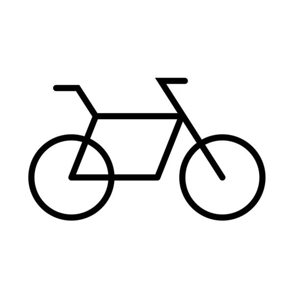 Bisiklet Simge Vektör Illüstrasyonu — Stok Vektör