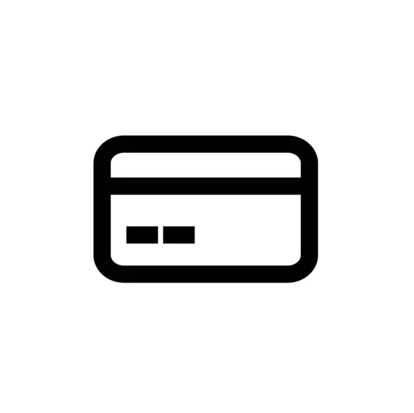 Creditcard Pictogram Vector Illustratie — Stockvector