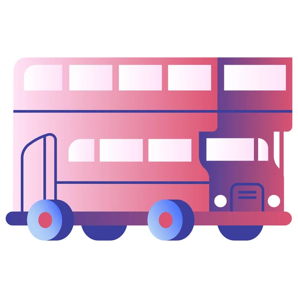 Schulbus Symbol Vektor Illustration Grafik Design — Stockvektor