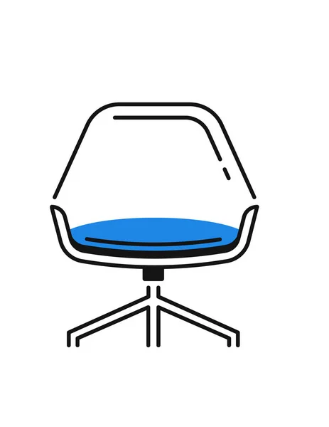 Vector Illustration Modern Chair Icon — Stock Vector