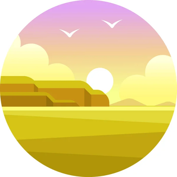 Kakadu National Park Flat Icon Vector Illustration — 스톡 벡터