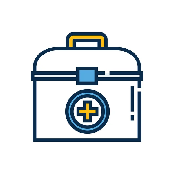 Kit Médico Icono Vector Ilustración — Archivo Imágenes Vectoriales