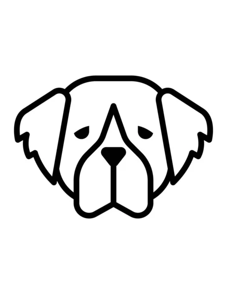 Hund Symbol Vektor Illustration — Stockvektor