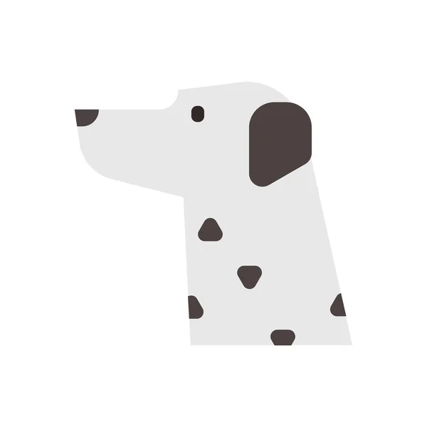 Icono Perro Estilo Dibujos Animados Aislado Sobre Fondo Blanco Animal — Vector de stock