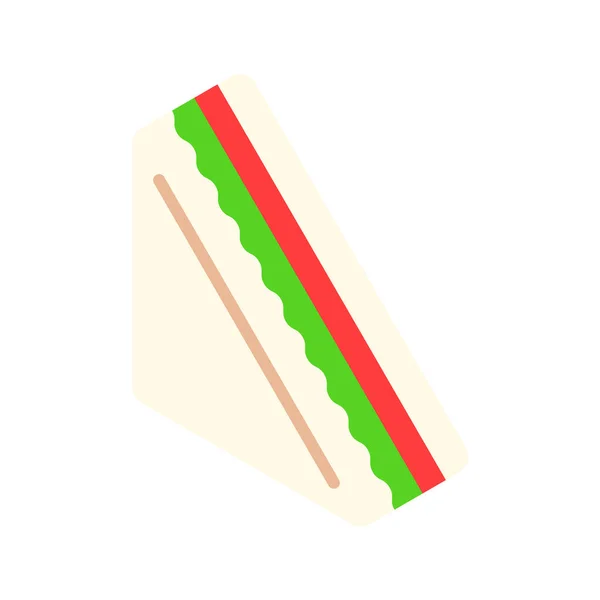 Sandwich Symbol Vektorillustration — Stockvektor