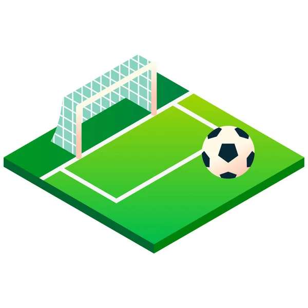 Футбольний Значок Векторна Ілюстрація — стоковий вектор