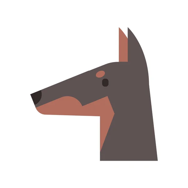 Häst Ikon Platt Stil Isolerad Vit Bakgrund — Stock vektor