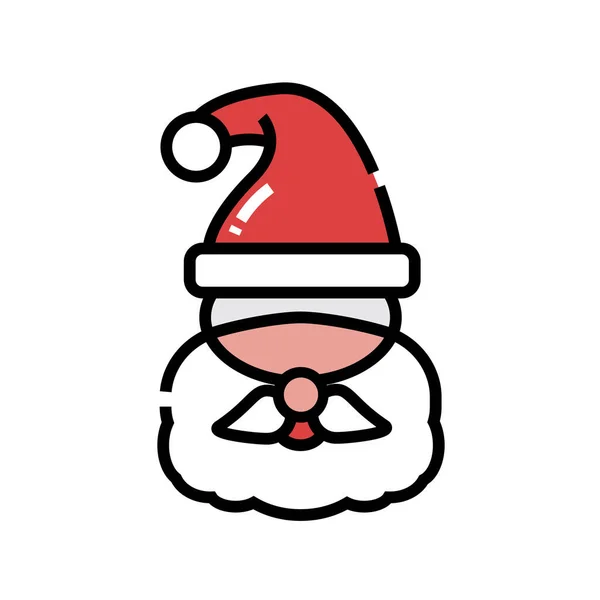 Desenho Animado Santa Claus Ícone Vetor Ilustração Design Gráfico — Vetor de Stock