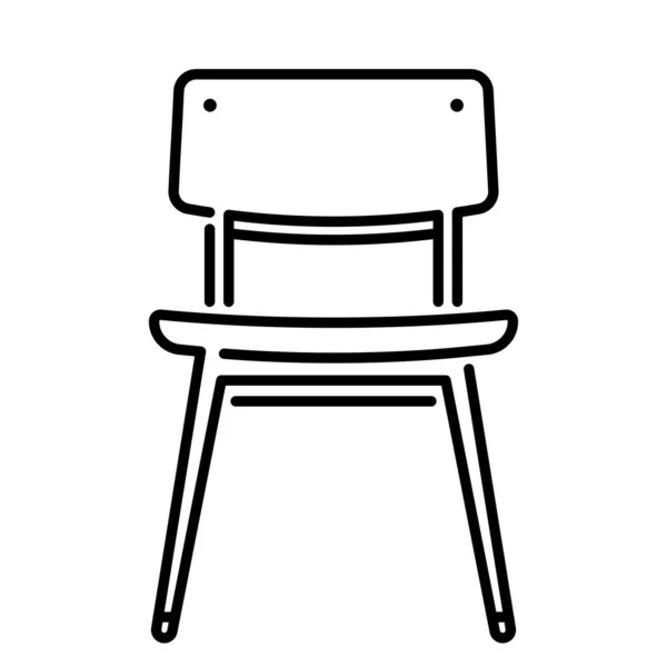 Icono Silla Ilustración Vectorial — Vector de stock