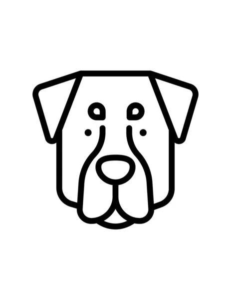 Dog Icon Vector Illustration — Stock Vector