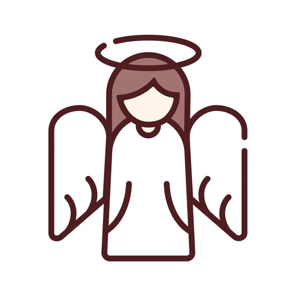 Angel Web Icoon Vectorillustratie — Stockvector