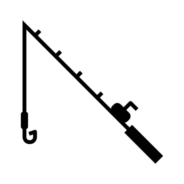 Рибальський Стрижень Значок Векторна Ілюстрація — стоковий вектор