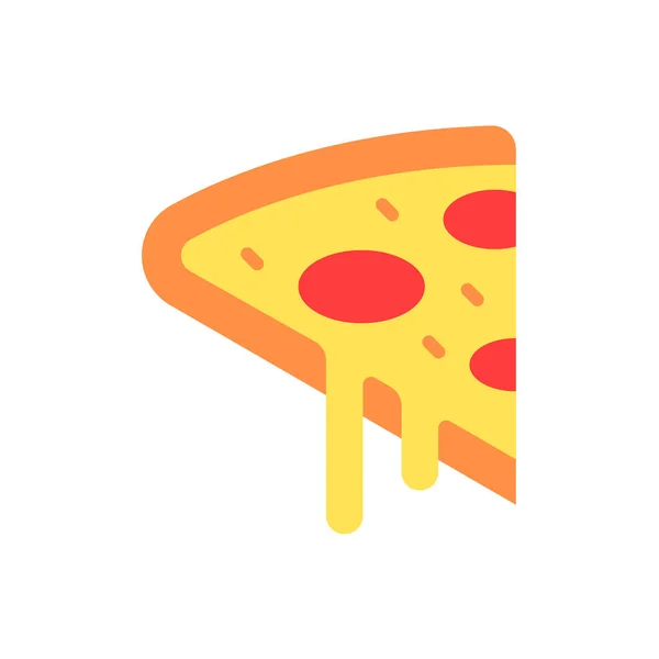 Pizza Con Vektor Illustration — Stock vektor