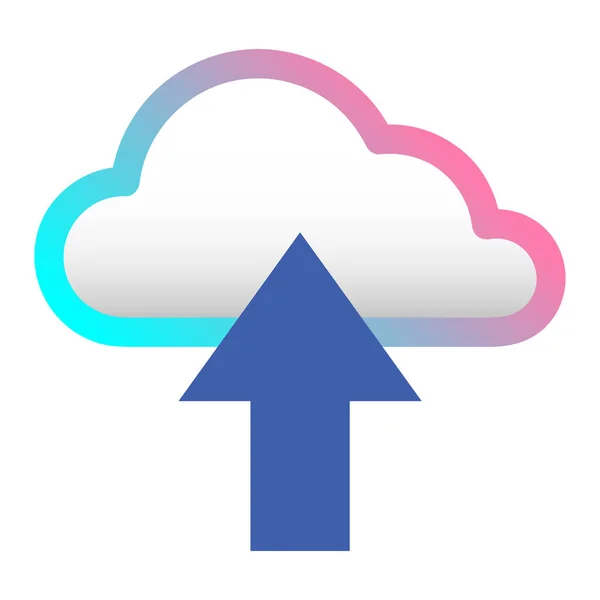 Icône Technologie Cloud Illustration Vectorielle — Image vectorielle